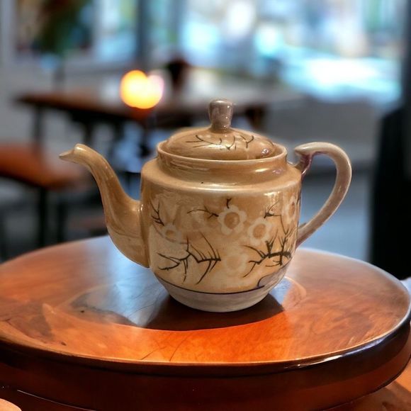 Other - Lusterware Cherry Blossom Teapot Vintage Hand Painted  Made in Japan